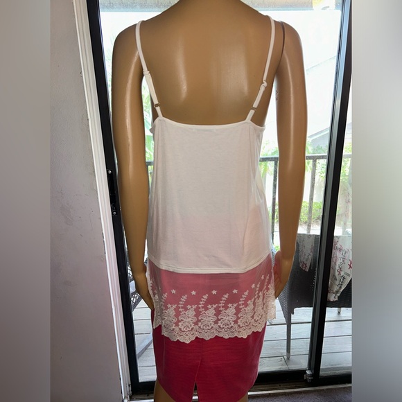 2 lace bottom camisole and tank. Sz S/M. - Picture 11 of 16